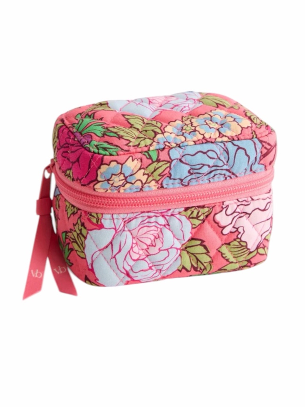 Vera Bradley Supplemental Pill Case In Vibrant Gardenias Cotton NWT
